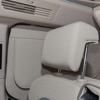 Second Skin Schonbezug für Kopfstütze verstellbar der Fahrerhaussitze VW T7 California, 2er-Set, Design "Sandwick".