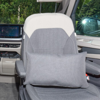 Kissen 50 x 30 cm für VW T7 California / Multivan, Design "Bright Dots Raven".