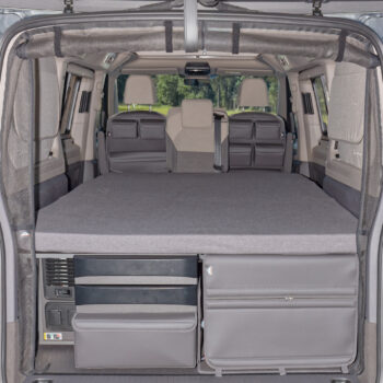iXTEND Spannbettlaken für original Schlafauflage (Faltbett), VW T7 Beach Camper/Tour Raven