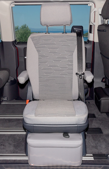 Second Skin Sitzbezüge für ein Drehsitz im Fahrgastraum T6.1/T6